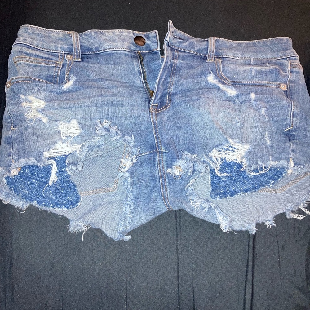 American eagle full stretch denim shorts